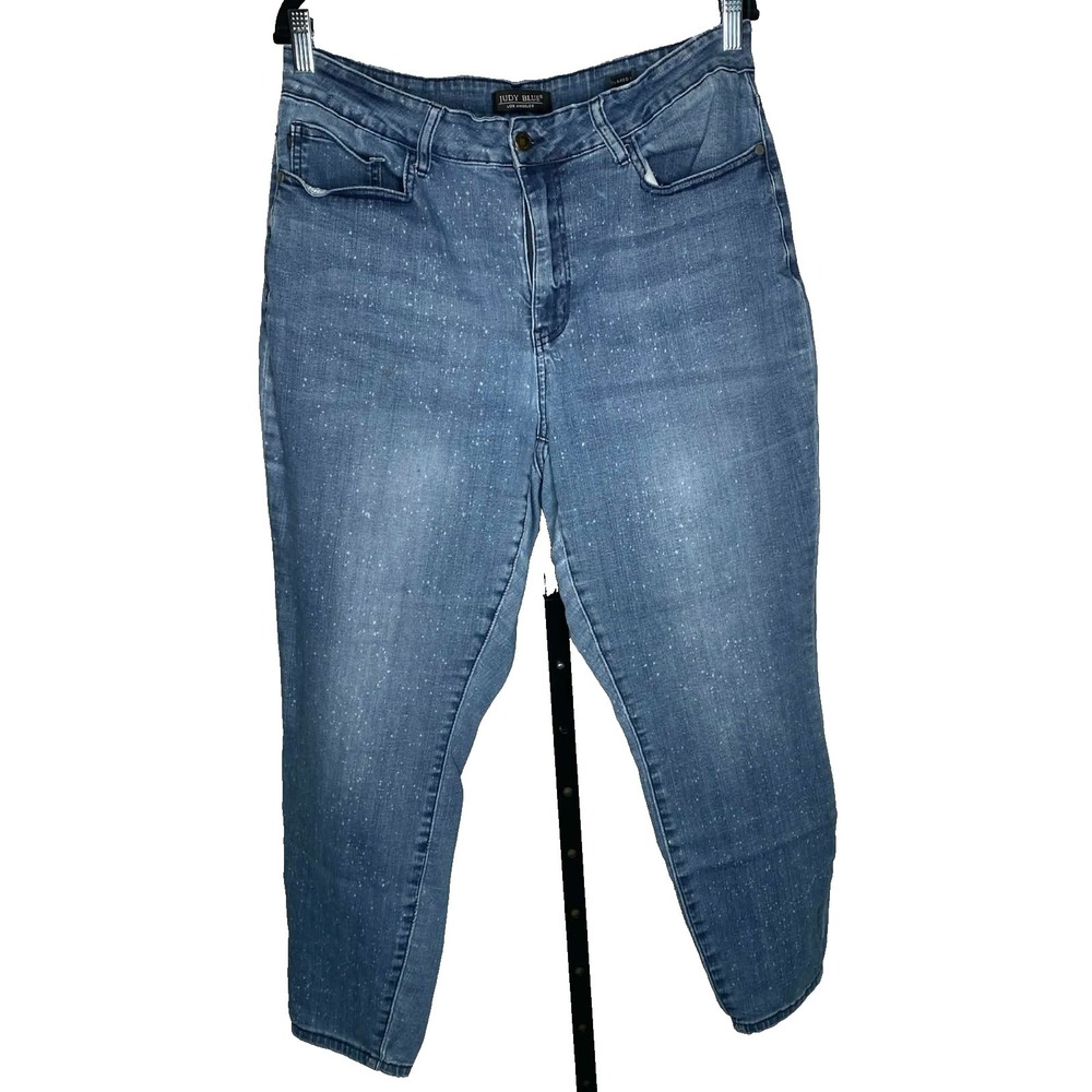Judy Blue Blue Speckled High-Rise relaxed Jeans
